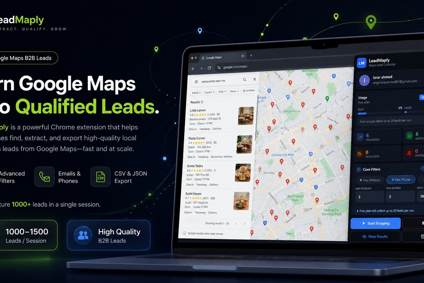 LeadMaply interface preview